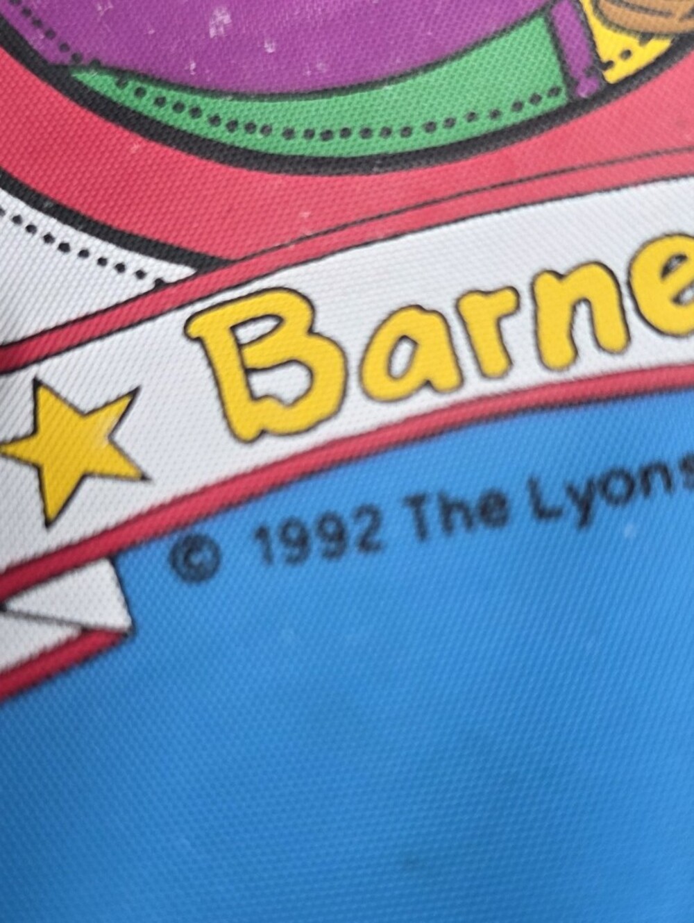 Vintage 1992 Barney All Stars Lyons Group Kids Lunch Bag Soft Shell 90s Retro - Picture 16 of 16